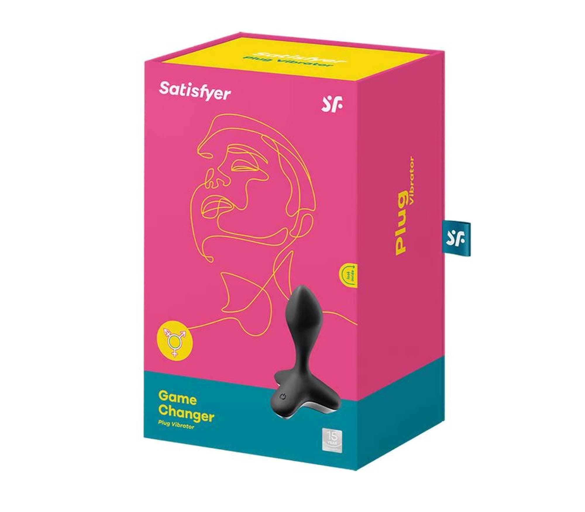 Satisfyer Game — sterowanie aplikacją, silikon medyczny, czarny