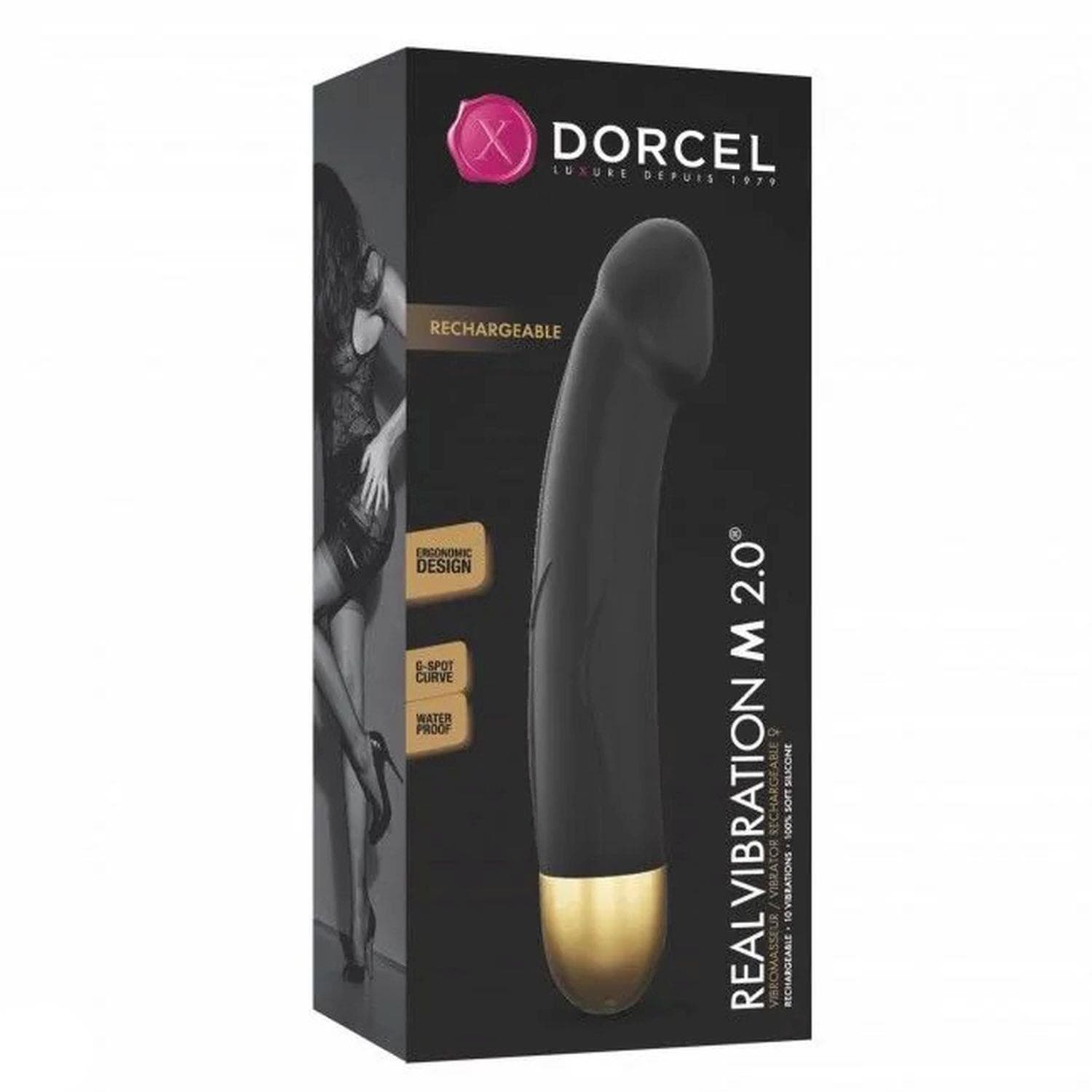 Dorcel Real — silikon medyczny, czarny