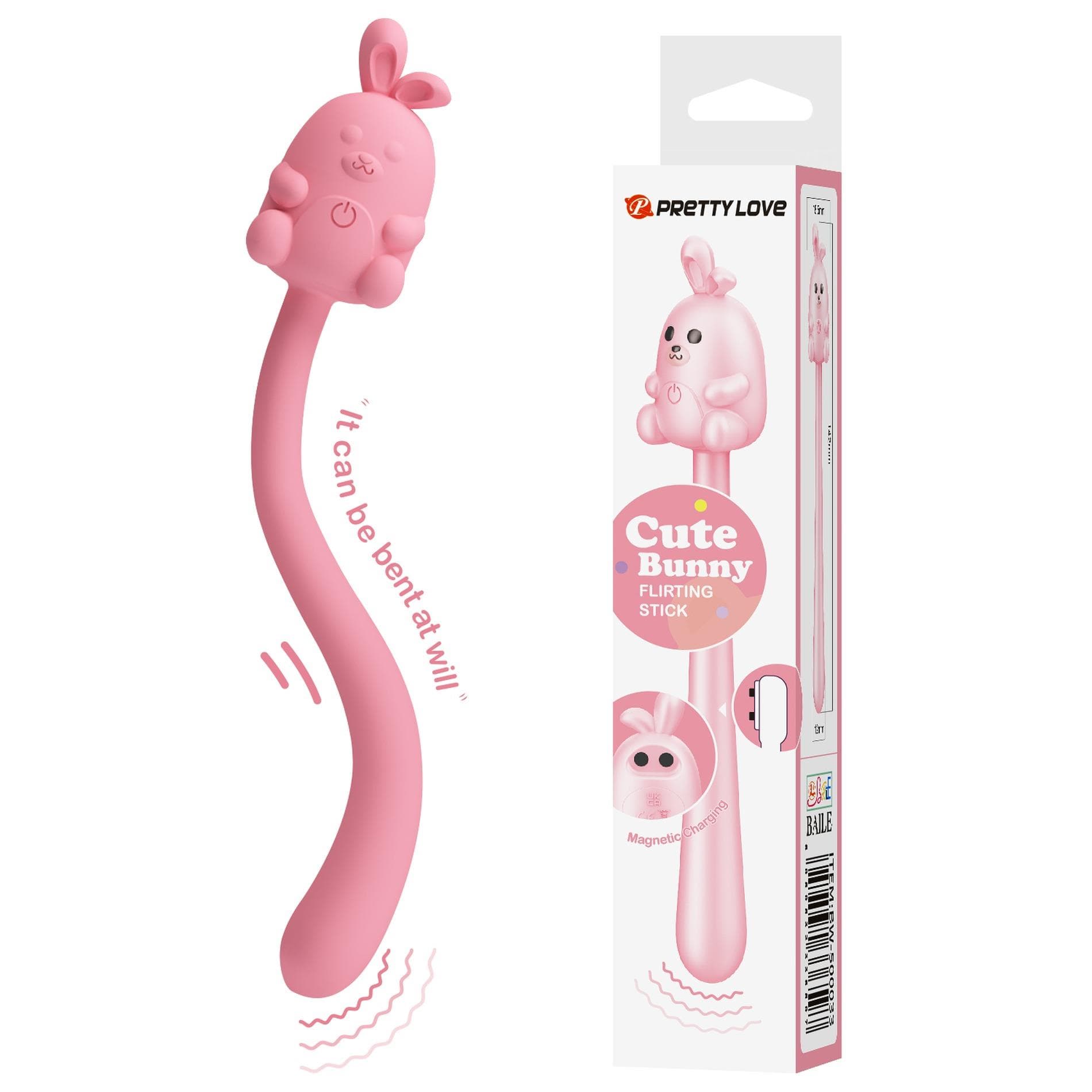 Pretty Love Cute — 7 trybów wibracji, silikon medyczny, średni (10-16 cm)