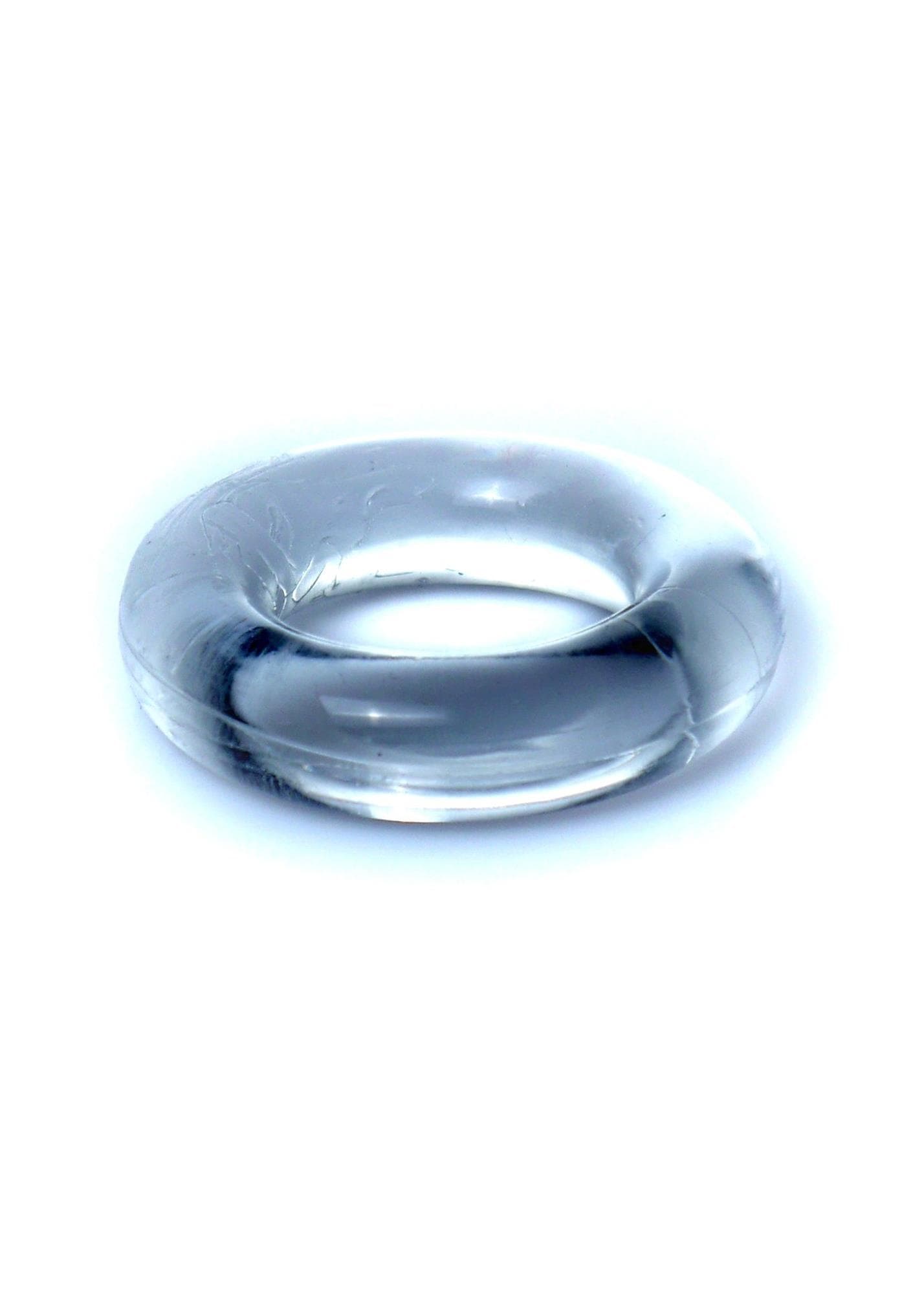 B-Series EasyLove Cockring — tpe/tpr, mini (do 10 cm), przezroczysty